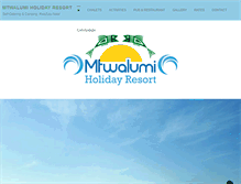 Tablet Screenshot of mtwalumiholidayresort.co.za